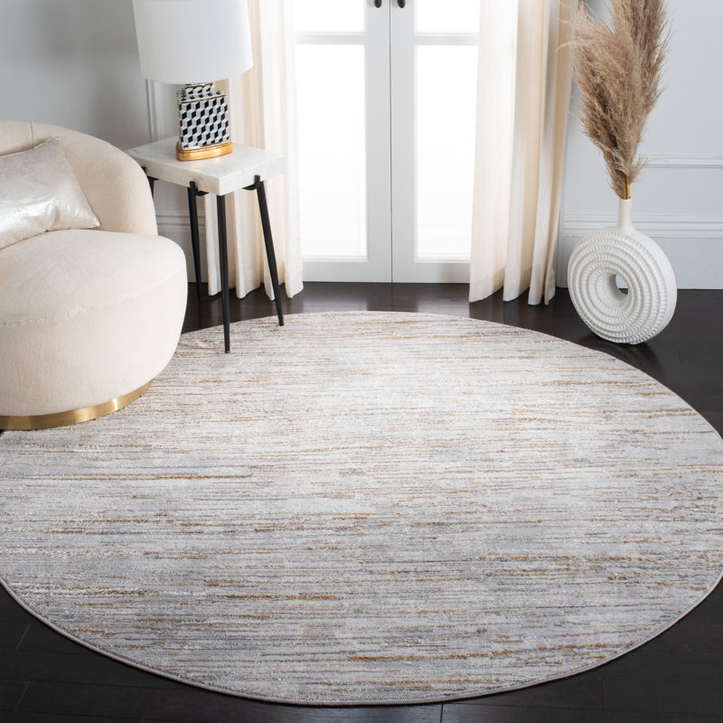 Tapis abstrait Korn Performance, Rond 6 pi 7 po