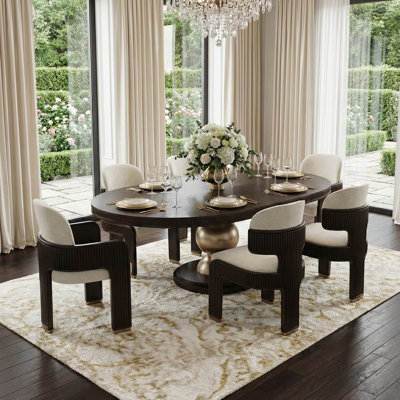 West Kensington 7-piece Oval Dining Room Set