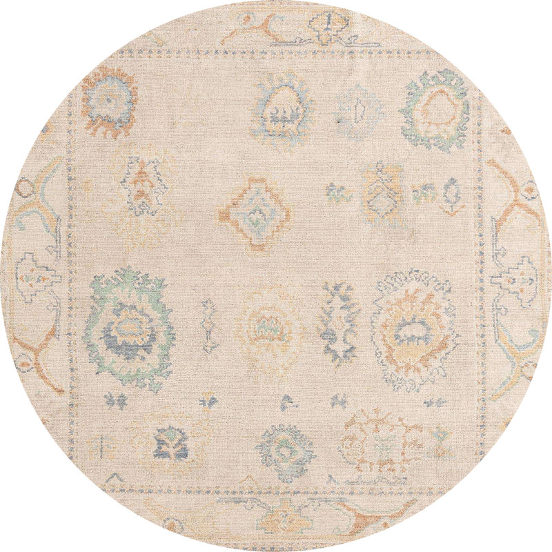 Abstract Indoor Rug, Round 5'