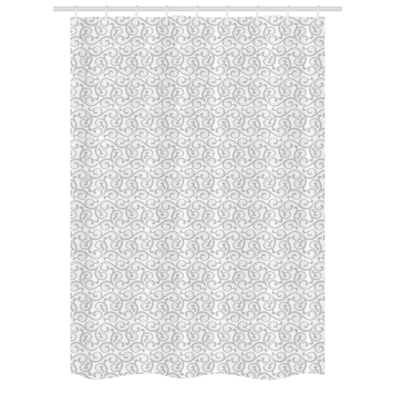 Maestro Geometric Shower Curtain with Hooks Included, 54" W x 78" L