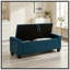 Banc rembourré capitonné avec rangement-131456895