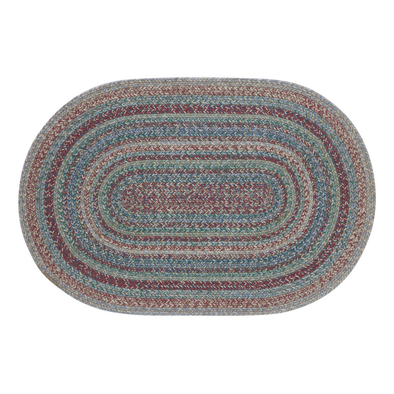 Matevia Geometric Indoor Rug, Oval 2' x 3'