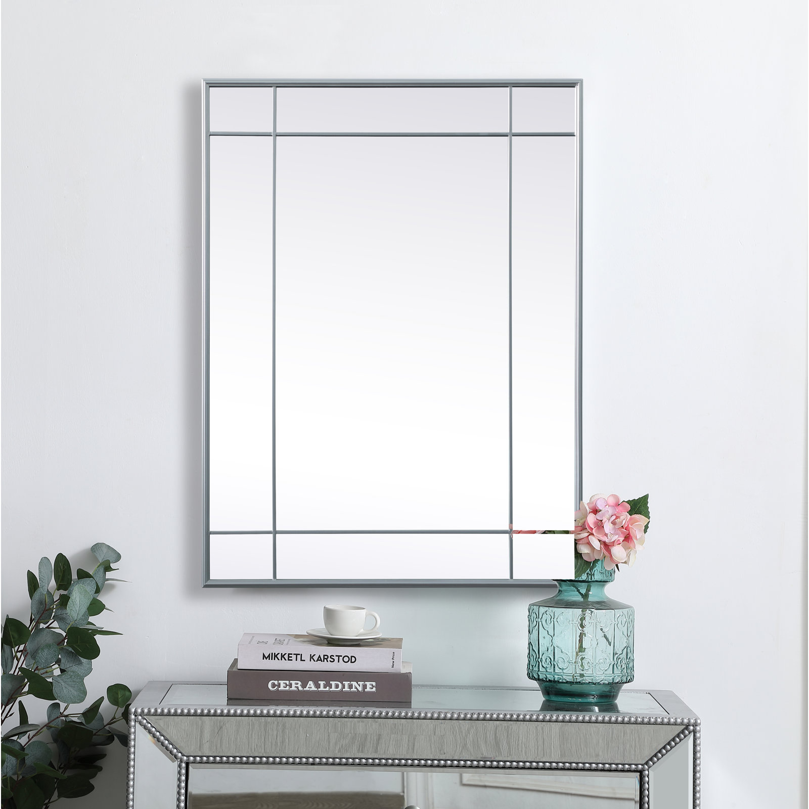 Chancey Accent Mirror, Silver, 40"H x 30"W