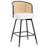 Cane Back Swivel Upholstered Stool-310099299-310099303-323371338