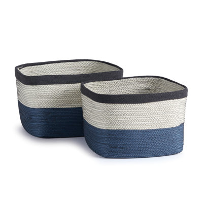 Ensemble de 2 paniers en tissu Jumelle