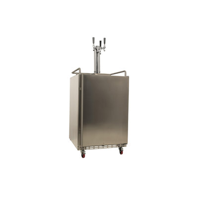 EdgeStar 6.62 Cubic Feet Triple Tap Freestanding Kegerator with Door Lock and — FIN-0017742 | Fridge.com