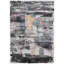 Hand Knotted Abstract Area Rug in Charcoal/Gold/Orange/Ivory-1642537216