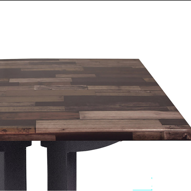 Atlanta 32'' Square Charcoal Resin Outdoor Table with Shiplap Top