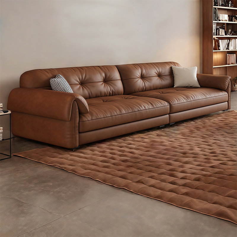 Canapé américain rétro et simple, H 33 po x l 133,85 po x P 39,37 po, 2