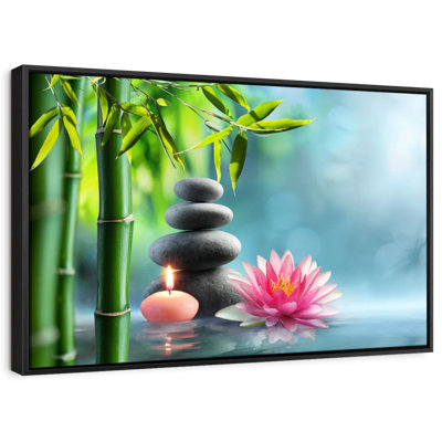 Bien-être «Japanese Bamboo Spa Canvas Print»
