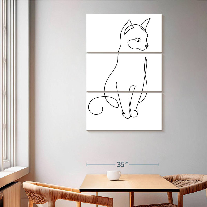 Brampt Minimalist Cat, 65" H x 42" W