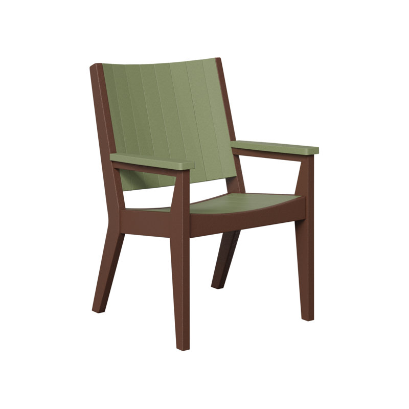Mayhew Outdoor Dining Armchair, Oak/Chocolate Brown