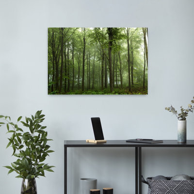 Art contemporain contemporain, paysage de forêt abstrait