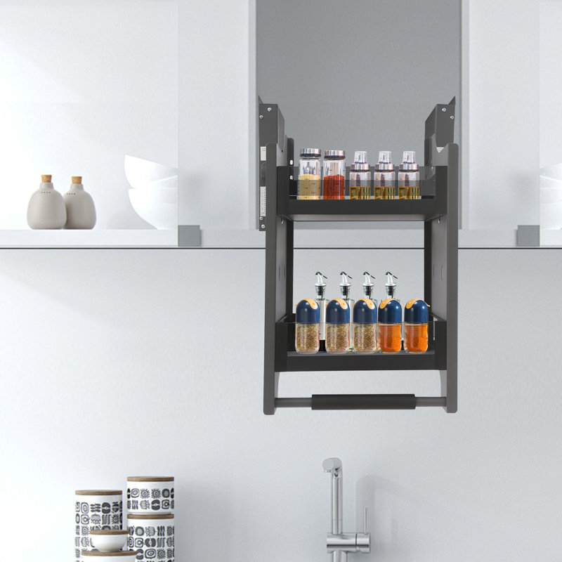 Pull-Down Cabinet Storage Organizer
