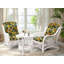 Fauteuil en velours capitonné naturel Agambir-88577066