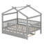 Lit maison avec lit gigogne-406374380