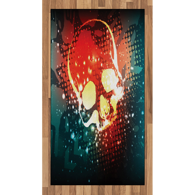 Digital High Density Long Fiber Poly Threads Decorative Area Rug Carpet, Rectangle 2'7" x 5'