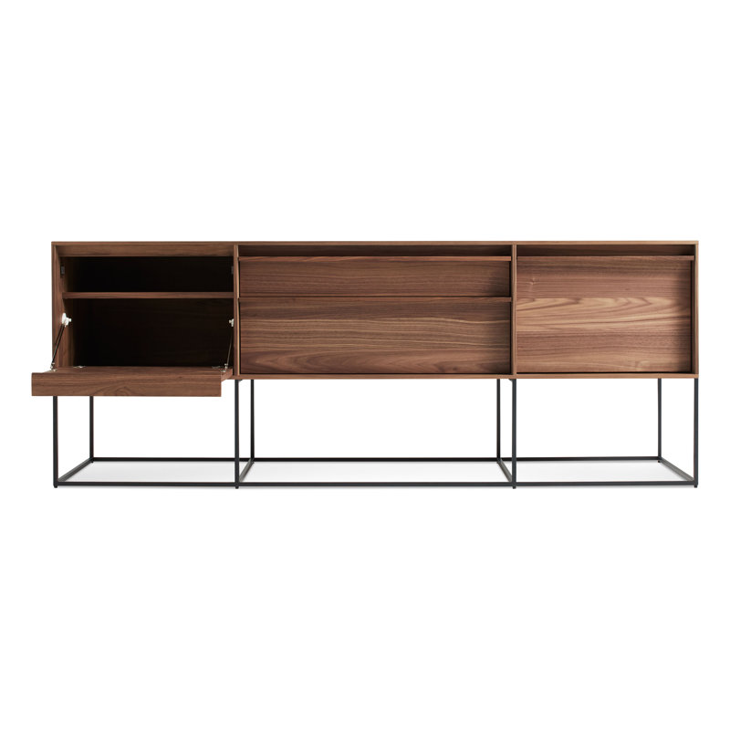 Rule 74'' W Console Table, Walnut