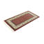 Tapis rouge Indo Botemir à motif floral rouge 2 pi 4 po x 4 pi 8 po