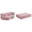 Canapé-lit moderne avec 2 coussins, canapé-lit convertible en tissu rembourré de mousse, matelas pliant double de 15 po pour le salon, lit d'invité, salle de jeux, aucun assemblage requis, rose-124120739