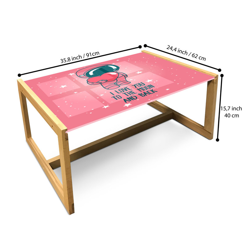 Jairdan Sled Coffee Table, 90cm H x 62cm W x 40cm D