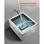 Lavabo de plancher en acier inoxydable avec support mural 22,05 po x 18,97 po x 11,96 po