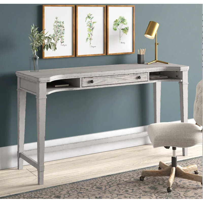 Caesar Writing Desk with Built-In Electrical Outlet