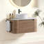 Meuble-lavabo simple-vasque incurvé et cannelé avec porte-serviettes intégré-625478213-625478214
