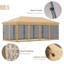 Tente avec auvent Pop Up Outsunny-124670085