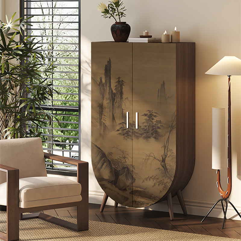 Garde-robe rétro pour chambre à coucher, Brun