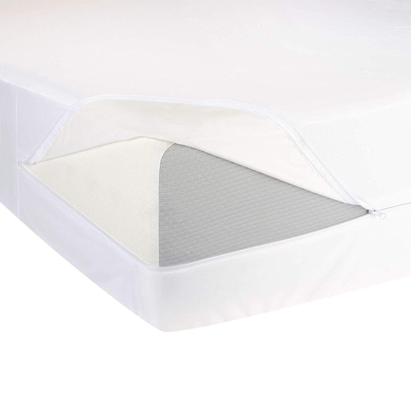Housse de matelas imperméable à fermeture à glissière en vinyle deluxe Bonnie, Très grand