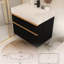 Meuble-lavabo mural noir de 36 po avec lavabo en acrylique intégré, 2 tiroirs à fermeture en douceur, pré-assemblé, conception flottante moderne, poignées bicolores, style rangement organisé, cloisons en bois massif-1777439931