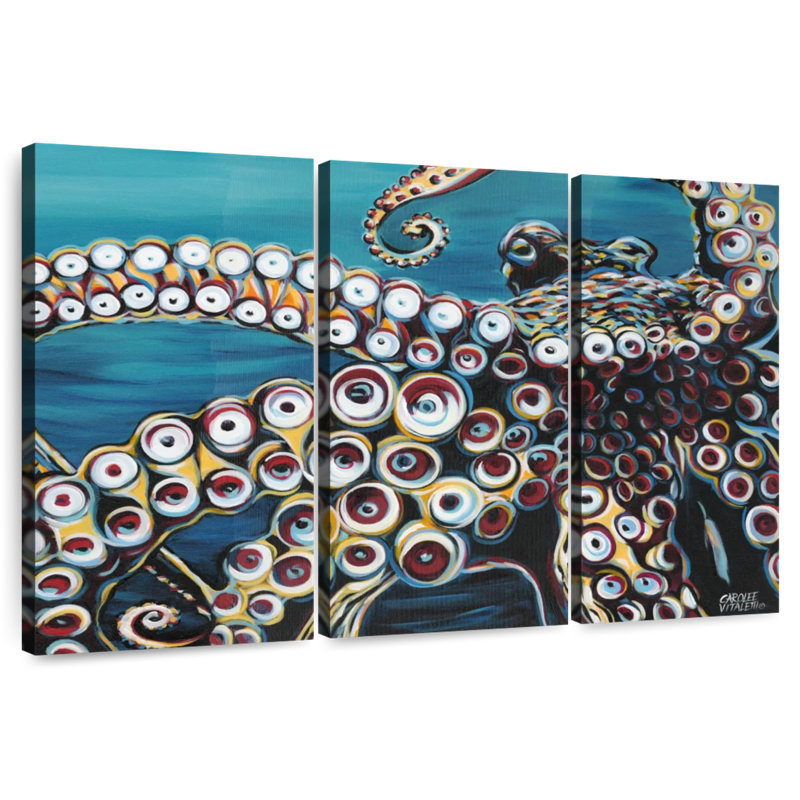 Brampt Wild Octopus I, 48" H x 74" W