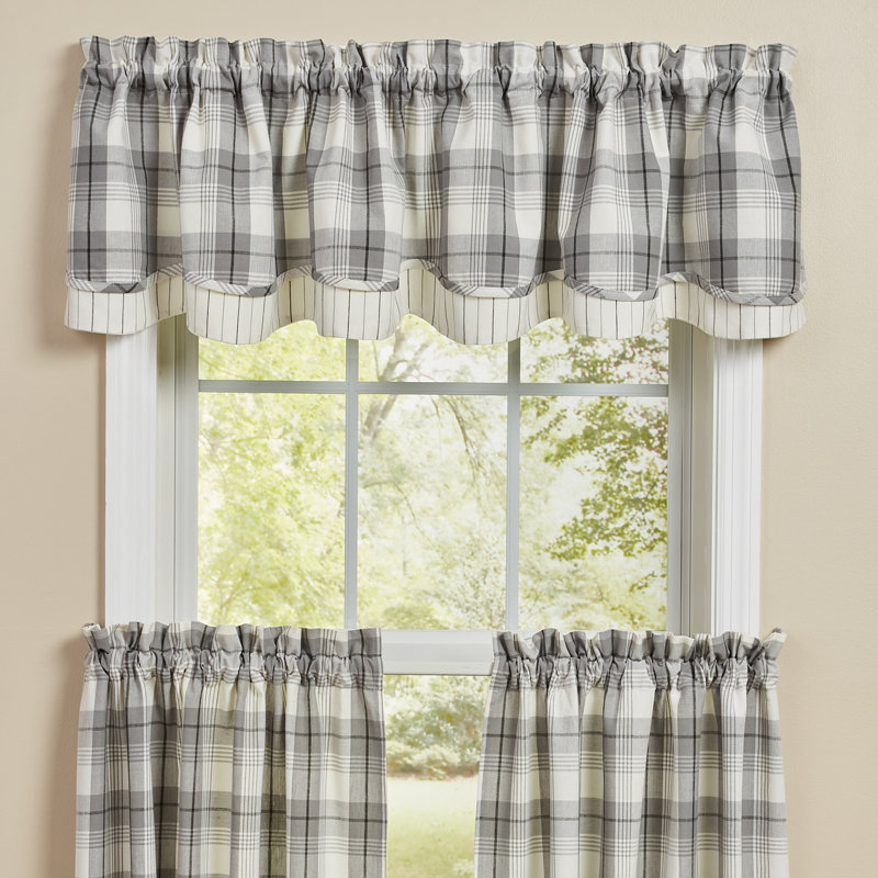 Limestone Lined Layered Valance 16"L