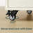 36.9"W Kitchen Island with Storage Cabinets And 2 Drawers, Spice Rack, Locking Wheels