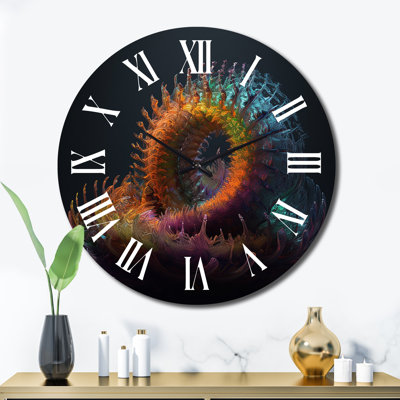 Horloge murale spirales 3D