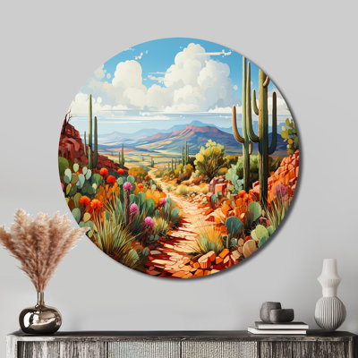 Mariolino - art floral rond en métal