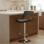 Tabouret de bar pivotant à dossier courbé de style contemporain et courbé Bentwood