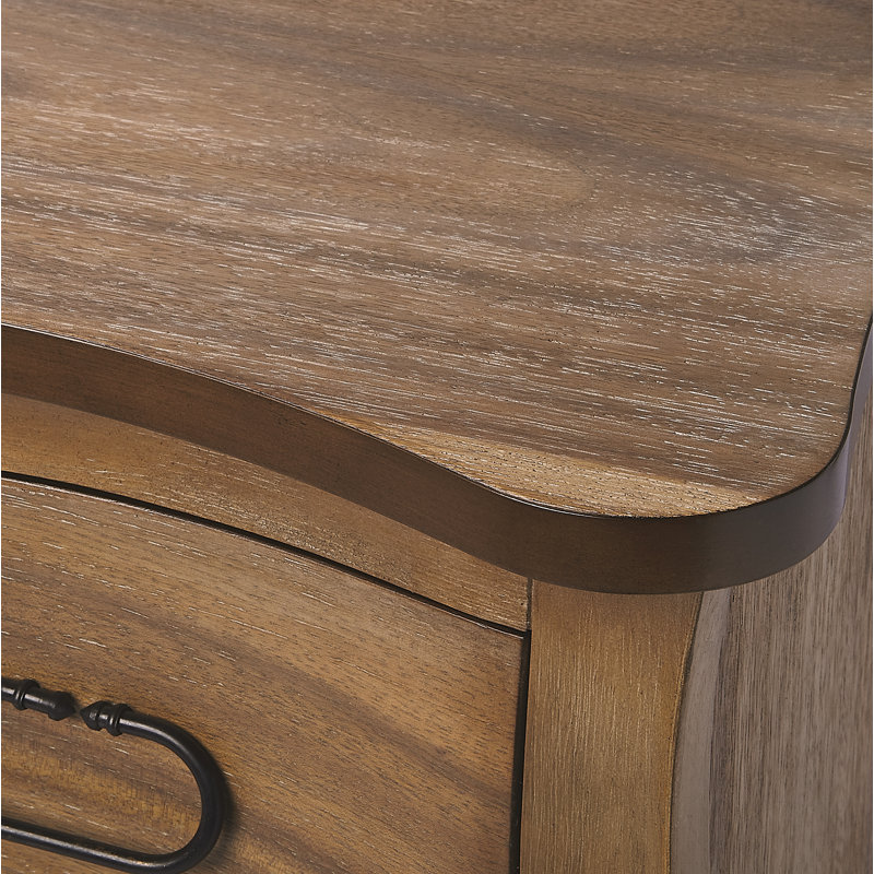 Easterbrook 2 Drawer Accent Chest, Natural Mango