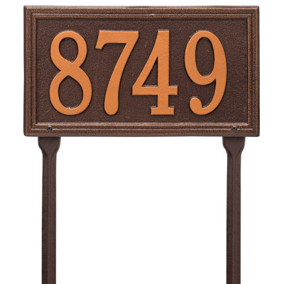 Double Line 1-Line Lawn Address Sign