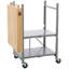 Chariot de cuisine avec plateau en bois