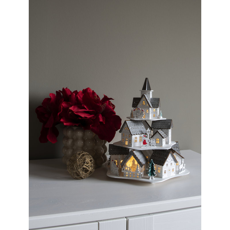 Village Scene 27.5cm LED Figurine