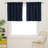 Embossed Blackout Rod Pocket Valance Curtains for Kitchen (Set of 2)-1298689928-1298689937