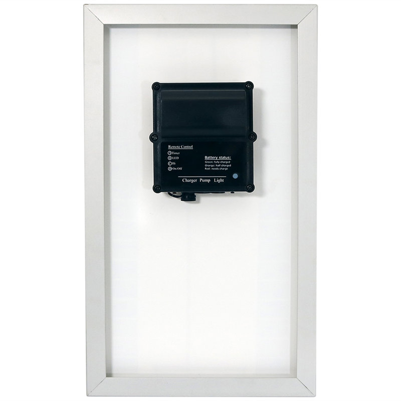105 GPH Solar Pump for Outdoor Fountains with Battery Pack and 55" Lift