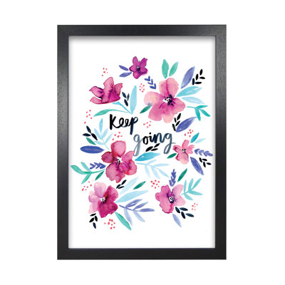 Keep Going Floral by Laura Irwin - Print