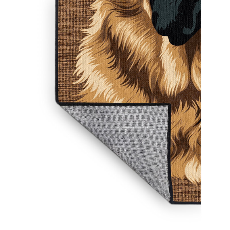  Tapis lavable tibétain mastiff, Rectangle 4pi x 6 pi