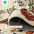 2'X6' Washable Vintage Floral Indoor Runner Rug Non-Slip Beige-118318840-122612582