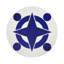 Constellations Compass Pebble 16" Vinyl Placemat