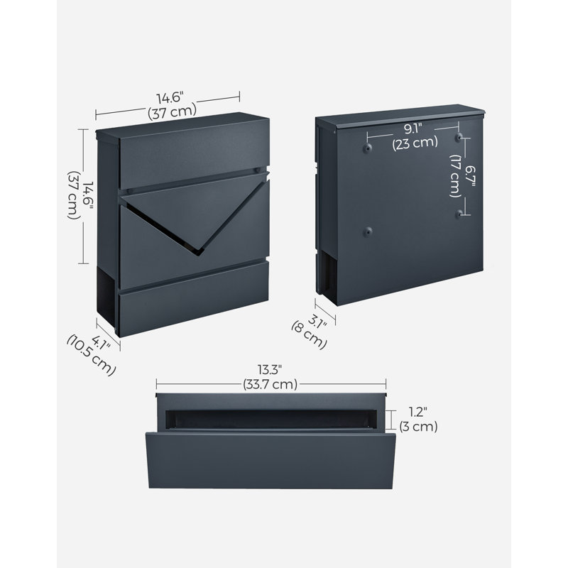 Devinn Steel Wall Mounted Post Box