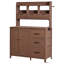Îlot de cuisine de patio avec armoire, tiroirs et vaisselier-383997005